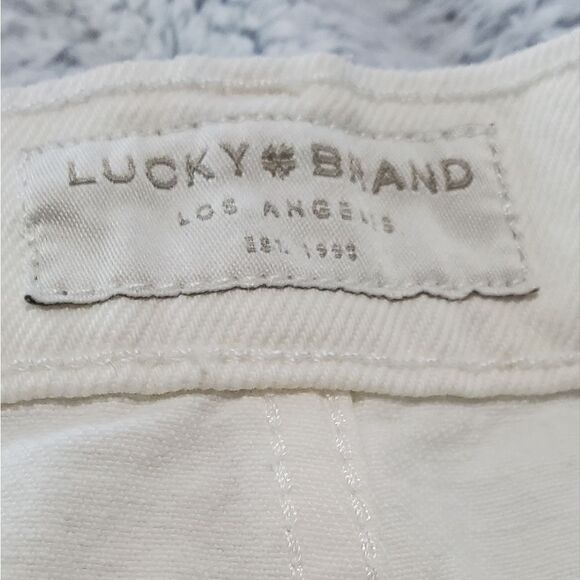 Lucky Brand White Cut-Off Denim Shorts - Picture 6 of 7